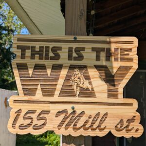 Custom Engraved Wooden Street Signs – Personalized Outdoor & Home Address Décor
